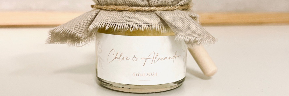 Pots de miel en cadeau invité de mariage : le cadeau original et gourmand Pots de miel en cadeau invité de mariage : le cadeau original et gourmand